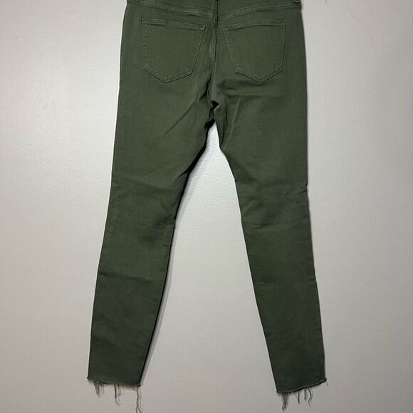 Universal Thread Olive Army Green Mid Rise Jegging Raw Hem Women's size 2/26R - Picture 5 of 9